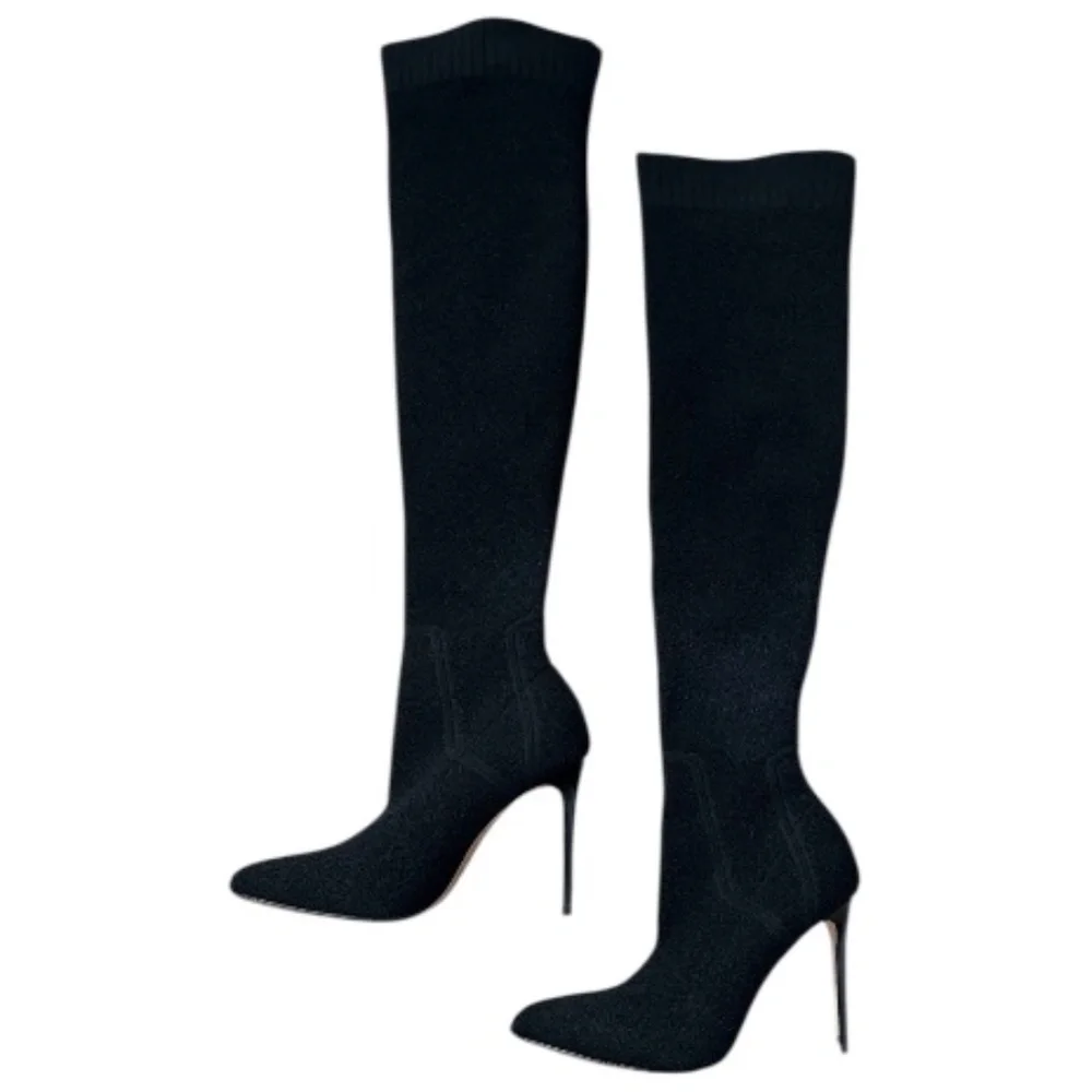 PAIGE Jessamine Over the Knee Stretch Knit Boot | Size 6.5 - Picture 2 of 11